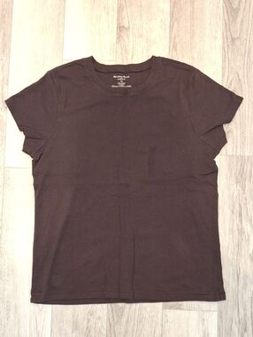 Nwot, Old Navy Women's Short Sleeve Crewneck Tee - Dark Brown